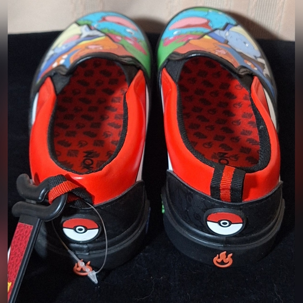 POKEMON Kids Slip-on Sneakers with Red and Blue Characters - Picture 4 of 7